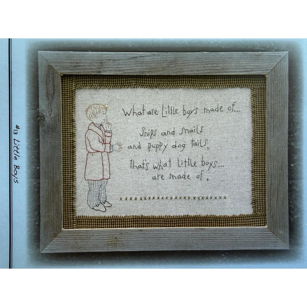 Nutmeg Hare Stitchery Pattern ~ LITTLE BOYS # 13